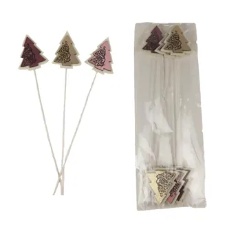 Tree on stick, 6 pcs D4593