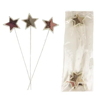 Star on stick, 6 pcs D4594
