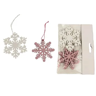 Snowflakes for hanging, 4 pcs D4604