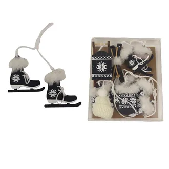 Christmas decorations, 6 pcs D4629-19