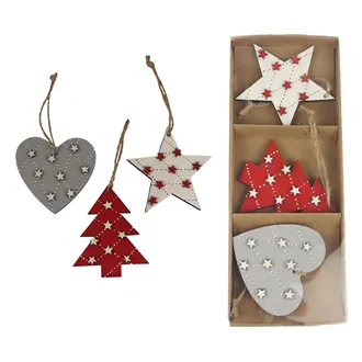 Decoration for hanging, 3 pcs D4645