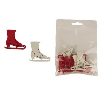 Decorative skates, 12 pcs D4667