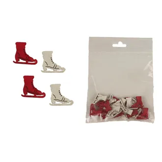 Decorative skates, 24 pcs D4668 