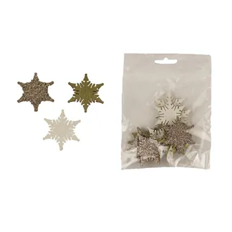 Decorative snowflakes, 12 pcs D4673