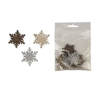 Decorative snowflakes, 12 pcs D4691