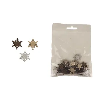 Decorative snowflakes, 24 pcs D4692