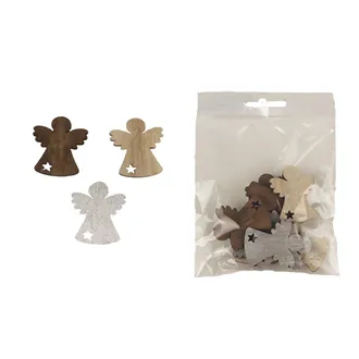 Decorative angels, 12 pcs D4693