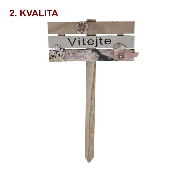 Sign - VÍTEJTE 2. quality D4857