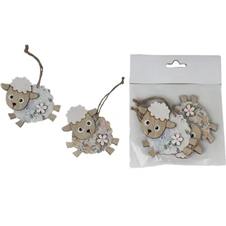 Sheep for hanging, 2 pcs D4863