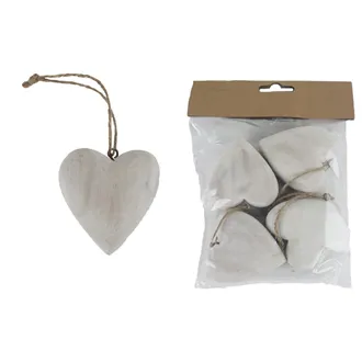 Heart for hanging, 4 pcs D4940