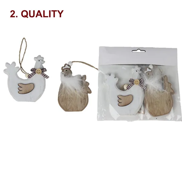Hens for hanging, 2 pcs D5032