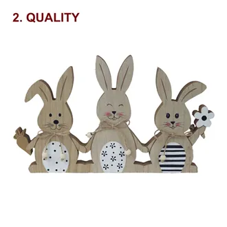 Decoration hares D5060 2. quality