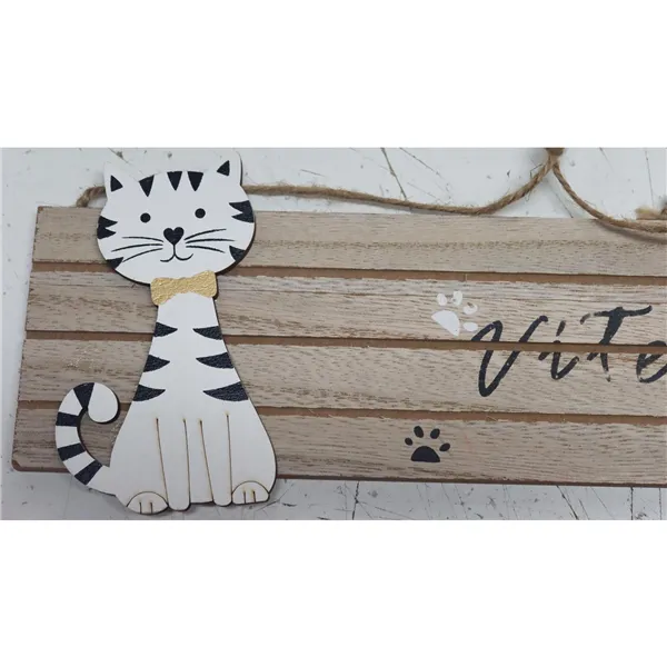 Sign with cat - Vítejte, 2. quality D5070