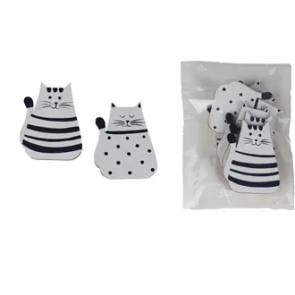 Cat to stick, 6 pcs D5086