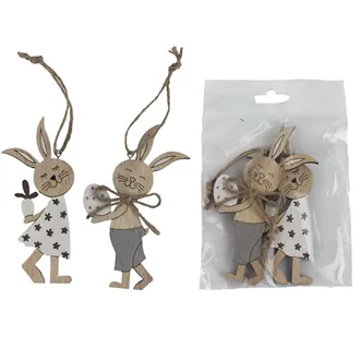 Hare for hanging, 2 pcs D5324
