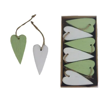 Heart for hanging, 12 pcs D5329