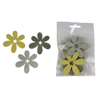 Decorative flowers, 6 pcs D5478