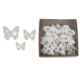 Decorative butterfly, 24 pcs D5490