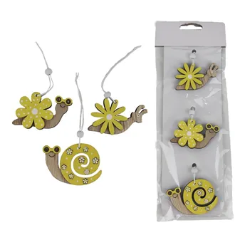 Snail for hanging, 3 pcs D5557-02