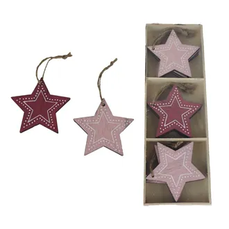Star for hanging, 9 pcs D5572