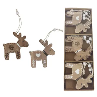Reindeer for hanging, 9 pcs D5632