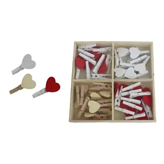 Decorative pegs - hearts D5736