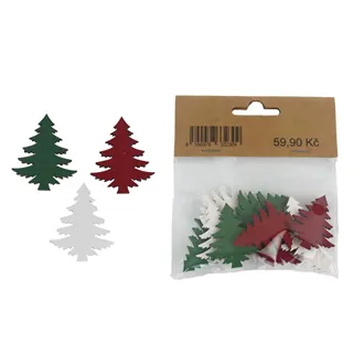 Decorative Christmas tree, 12 pcs D5764