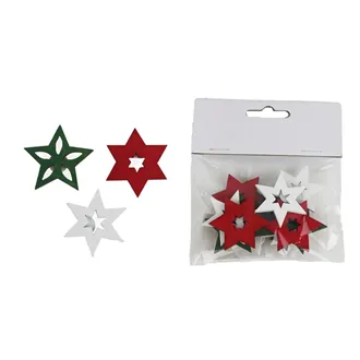 Decorative star, 12 pcs D5765