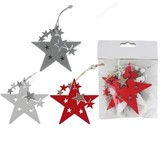 Star for hanging, 3 pcs D5856