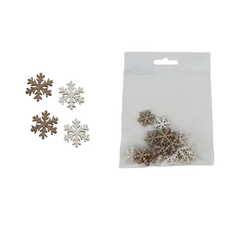 Decorative snowflake, 16 pcs D5894