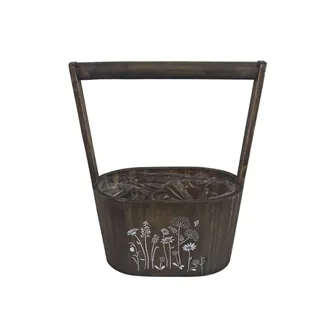 Planter with plastic lining D5967/M