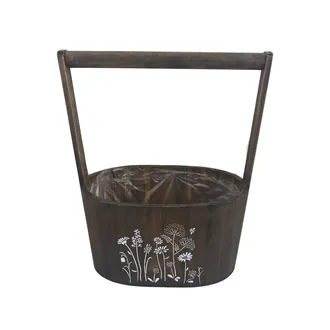 Planter with plastic lining D5967/S