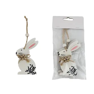 Hare decoration for hanging, 2 pcs D6001-01