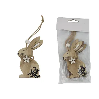Hare decoration for hanging, 2 pcs D6001-20