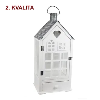 Wooden lantern medium 2nd quality D6035/S