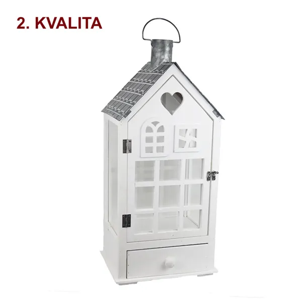 Wooden lantern medium 2nd quality D6035/S