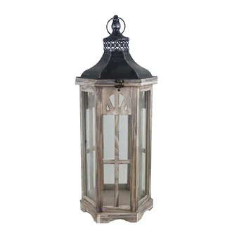 Wooden lantern small D6045/M