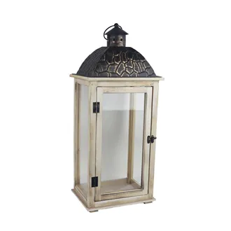 Wooden lantern large D6046/V