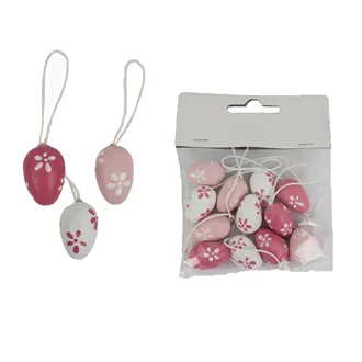 Decorative eggs, 12 pcs D6051-05