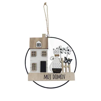 Decoration for hanging MŮJ DOMOV D6078