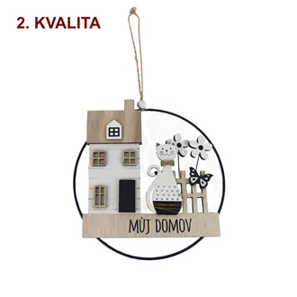 Decoration for hanging MŮJ DOMOV D6078