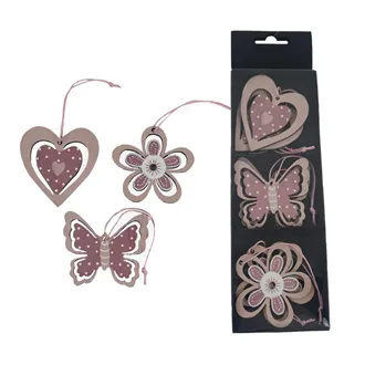 Hanging decoration, 6 pcs D6101