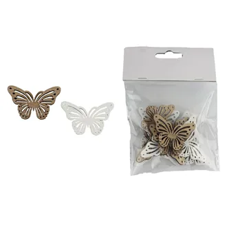 Decoration butterfly, 12 pcs D6126