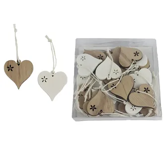 Heart Decoration, 24 pcs D6134