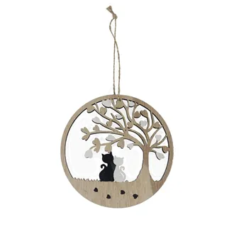 Decoration tree of life with cats for hanging D6149/2