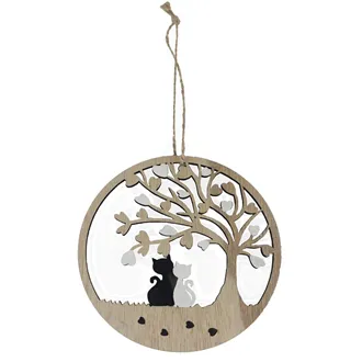 Decoration tree of life with cats D6149/3