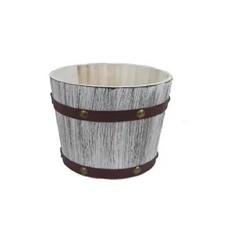 Wooden bucket planter D6217/2