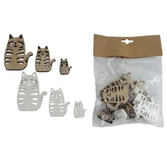 Decoration cat, 18 pcs D6230