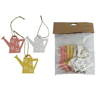 Watering can decoration, 8 pcs D6234