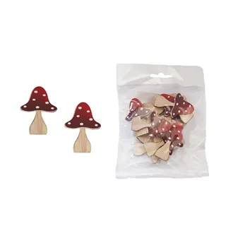 Decoration fly amanita, 20 pcs D6643